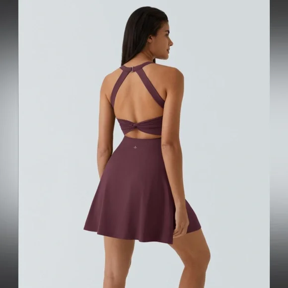 NWT HALARA Backless Twist Dance Active Dress - Easy Peezy sz XL - Picture 1 of 11